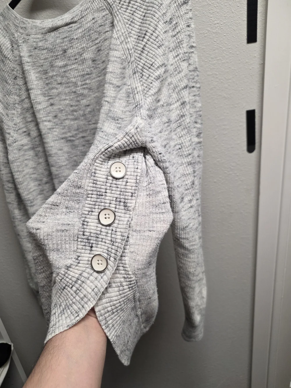 Lane Bryant Heathered Light Gray Pullover Sweater